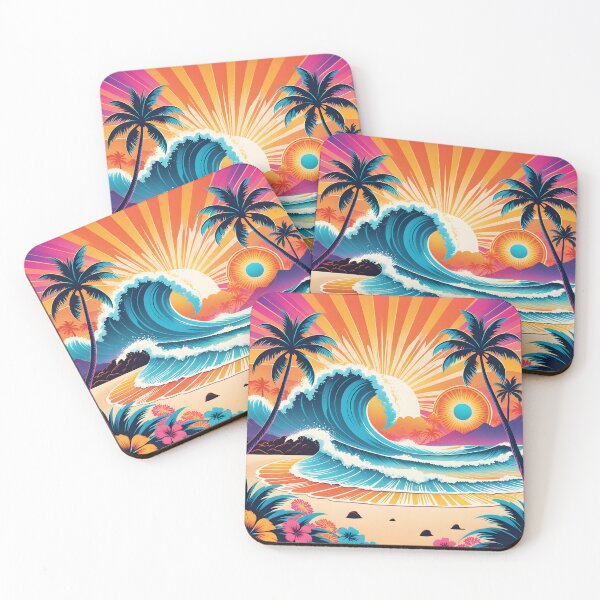 Item preview, Retro 70s Colorful Beach Summer designed and sold by Prints and Lifestyle.