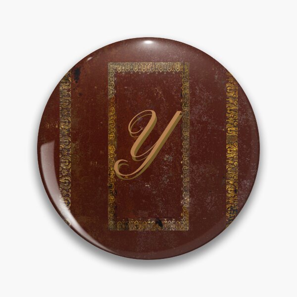 Item preview, Vintage Gold On Leather Book Cover Design Letter Y designed and sold by JoolyA.