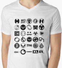 Kenne dein Label T-Shirt mit V-Ausschnitt