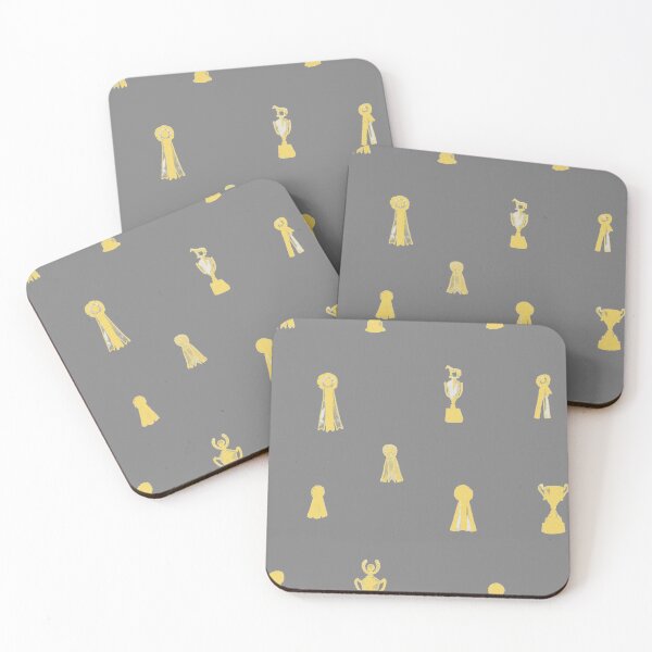 Item preview, Horse Show Ribbons in Grey and Yellow designed and sold by Lavender Woodman.