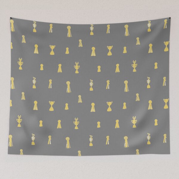 Item preview, Horse Show Ribbons in Grey and Yellow designed and sold by Lavender Woodman.
