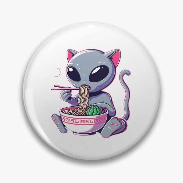 Item preview, Alien Cat Eat Ramen designed and sold by Designowner.