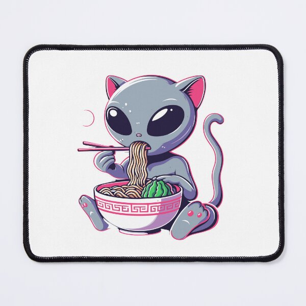 Item preview, Alien Cat Eat Ramen designed and sold by Designowner.