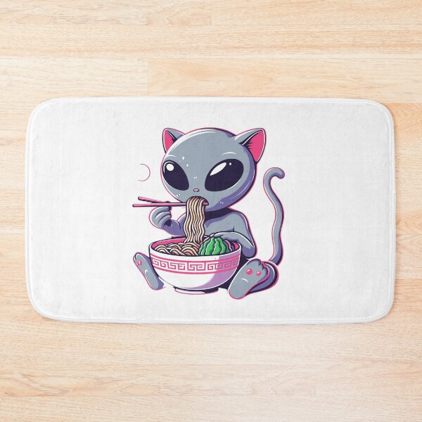 Item preview, Alien Cat Eat Ramen designed and sold by Designowner.