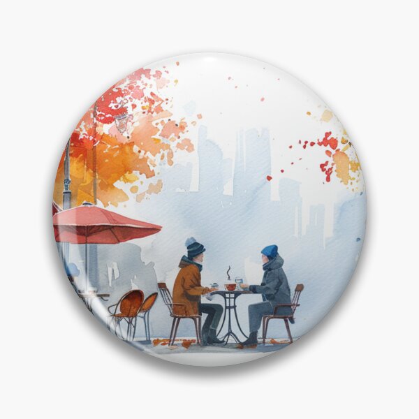 Item preview, New York Vibes: Cityscape Coffee Scene for Morning Sippers designed and sold by Mr-whiteBG.