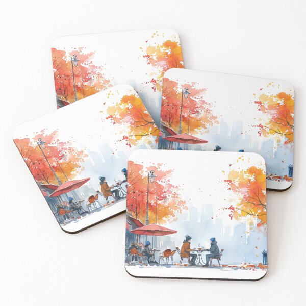 Item preview, New York Vibes: Cityscape Coffee Scene for Morning Sippers designed and sold by Mr-whiteBG.