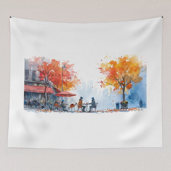 Item preview, New York Vibes: Cityscape Coffee Scene for Morning Sippers designed and sold by Mr-whiteBG.