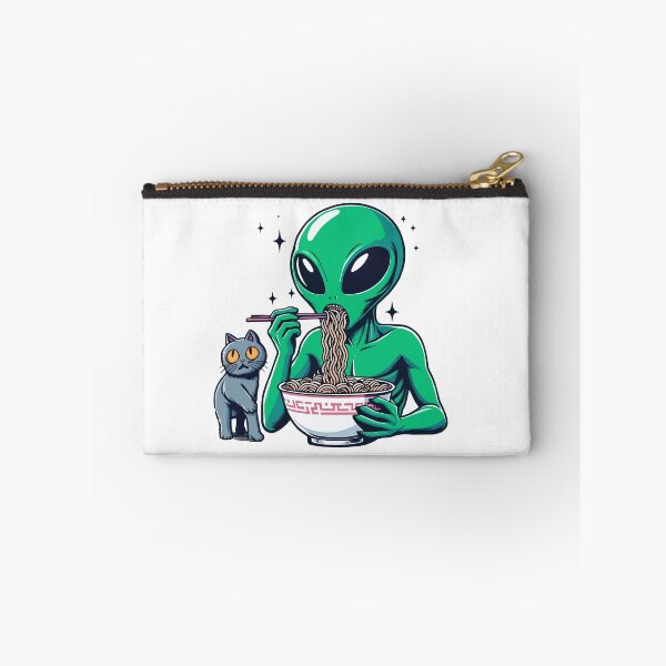 Item preview, Alien and Cat Eat Ramen designed and sold by Designowner.