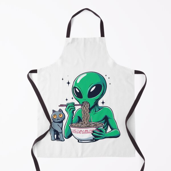 Item preview, Alien and Cat Eat Ramen designed and sold by Designowner.