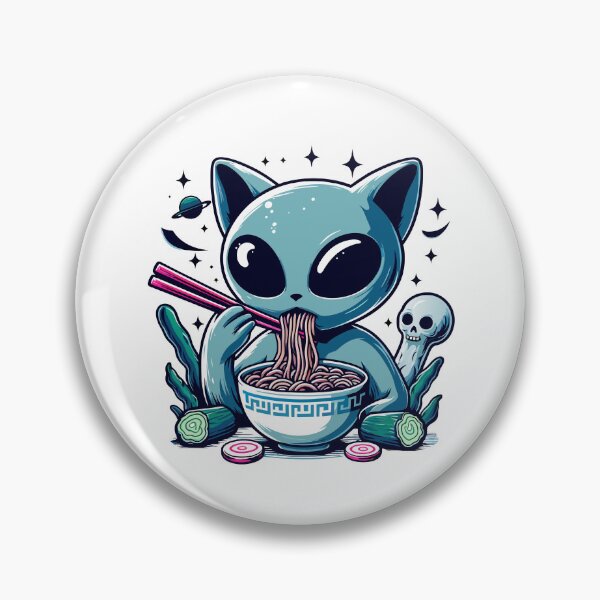 Item preview, Alien Cat Eat Ramen designed and sold by Designowner.