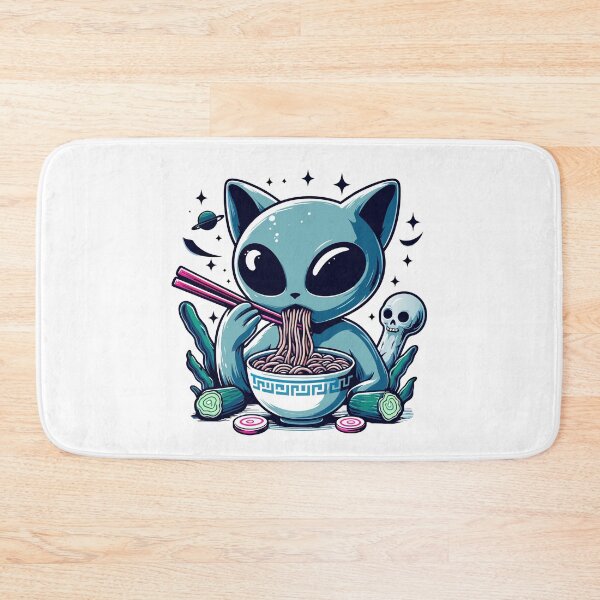 Item preview, Alien Cat Eat Ramen designed and sold by Designowner.