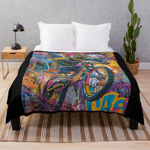 Item preview, Graffiti Rush: un ciclista de montaña corre por las calles designed and sold by UnrealMTB.