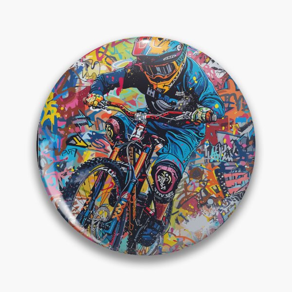 Item preview, Graffiti Ride: A mountain biker with an urban flair designed and sold by UnrealMTB.