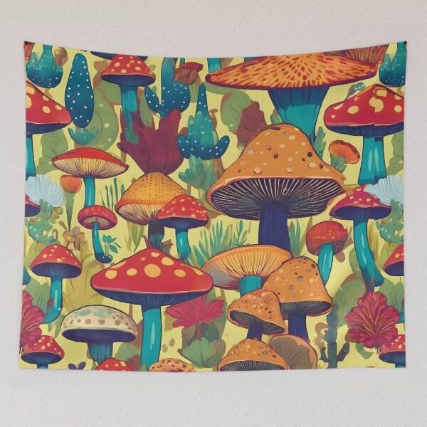 Item preview, Happy mushrooms  designed and sold by psicodeliabardo.