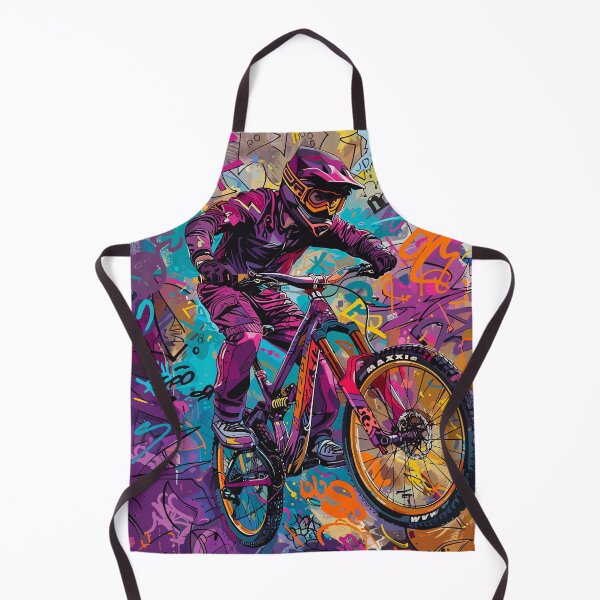 Item preview, Urban Trailblazer: A mountain biker in graffiti style designed and sold by UnrealMTB.