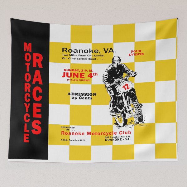 Item preview, Classic Motorcycle Races Roanoke Virginia designed and sold by rogue-design.