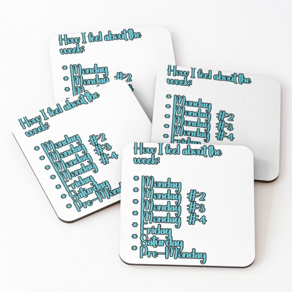 Item preview, How I feel about the week: Funny Monday humor. designed and sold by JoyOfHopeStore.