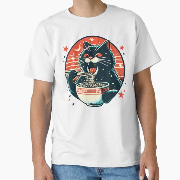 Item preview, Vintage Cat Eat Ramen designed and sold by Designowner.