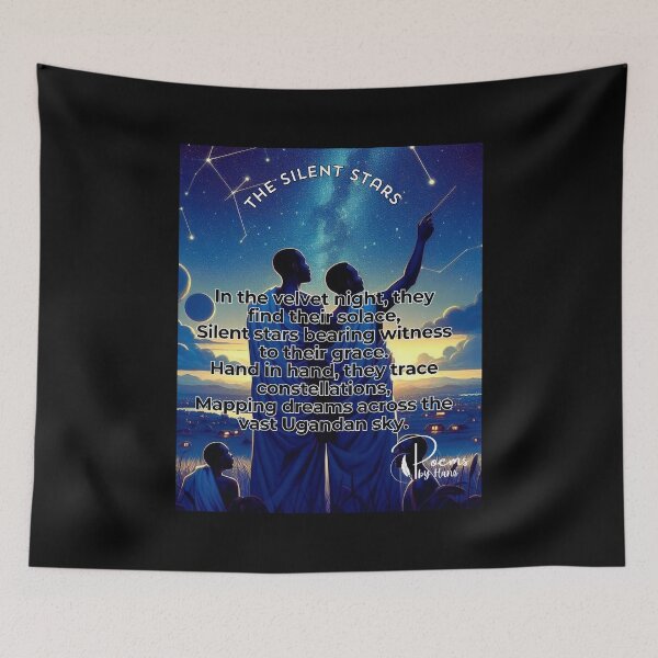 Item preview, Hans Senfuma - Poems by Hans The Silent Stars. Africa Pride 2024. LGBTQ Gay Pride Graphic Design designed and sold by ItsAKinkThing.