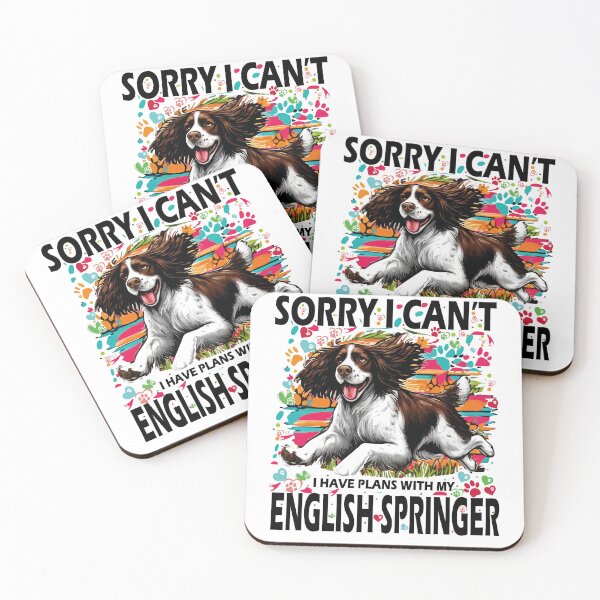 Item preview, Copie de Sorry I Can't I Have Plans with My English Springer designed and sold by JawArts.