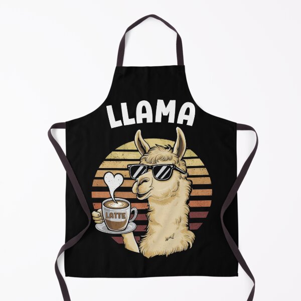 Artikelvorschau, Llama Latte, süßes Lama, schwarz, lustige Kaffeeliebhaber entworfen und verkauft von Porcupine Tees ⭐⭐⭐⭐⭐.