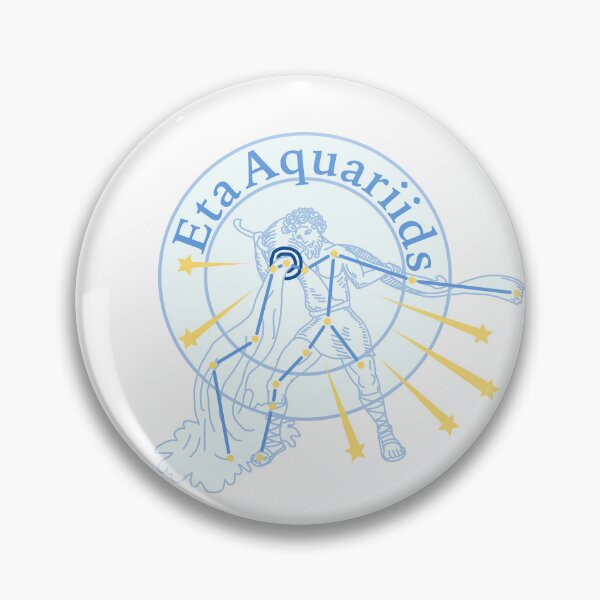 Item preview, Insignia de lluvia de meteoritos Eta Acuáridas designed and sold by BrushAndPen.