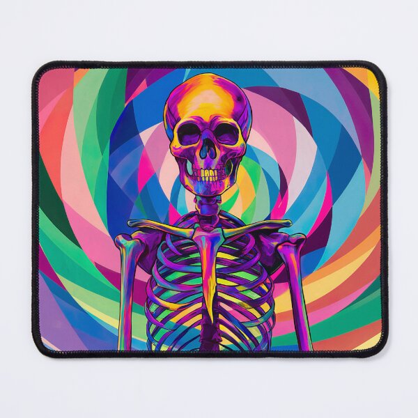 Item preview, colorful meditating skeleton designed and sold by ururuty.