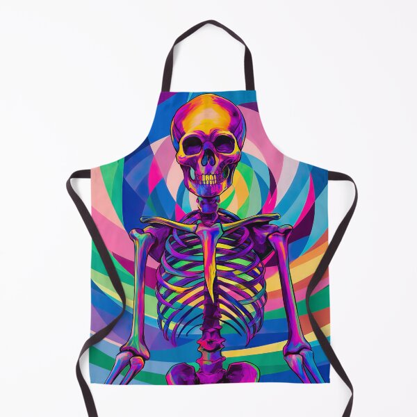 Item preview, colorful meditating skeleton designed and sold by ururuty.