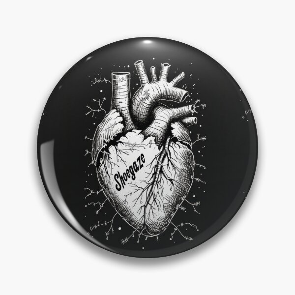 Item preview, Shoegaze Love: Gothic Heart Stitched with Chains designed and sold by Piotrek0001.