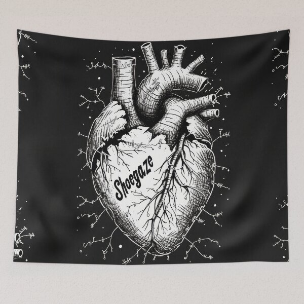 Item preview, Shoegaze Love: Gothic Heart Stitched with Chains designed and sold by Piotrek0001.