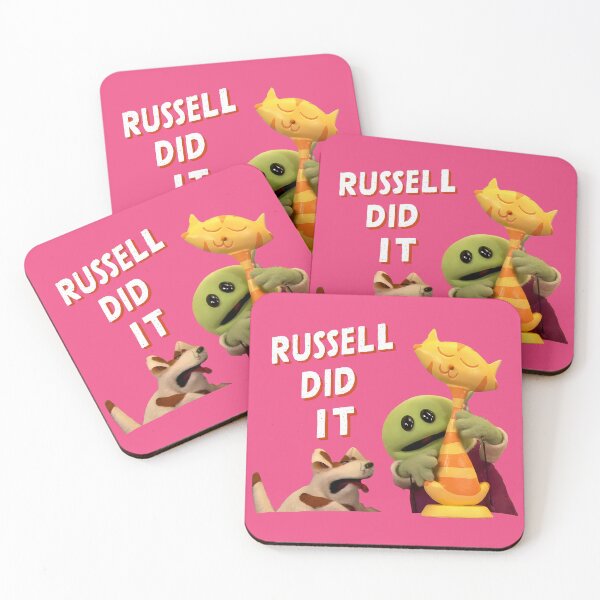 Item preview, Russell Did It Mona's Mishap: Nanalan Blaming Russell for the Broken Cat Statue designed and sold by FEBRICAST.