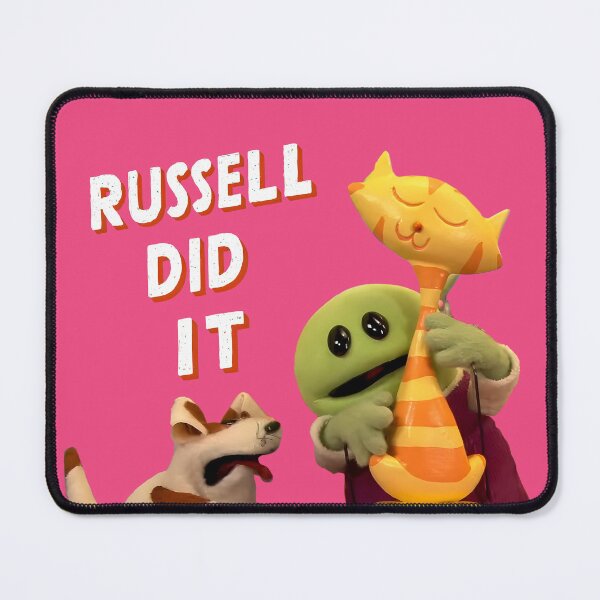 Item preview, Russell Did It Mona's Mishap: Nanalan Blaming Russell for the Broken Cat Statue designed and sold by FEBRICAST.