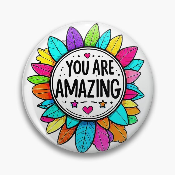 Item preview, Multicolored Leaves In Motivational Circle "YOU ARE AMAZING". designed and sold by Giulivo Store Graphic.