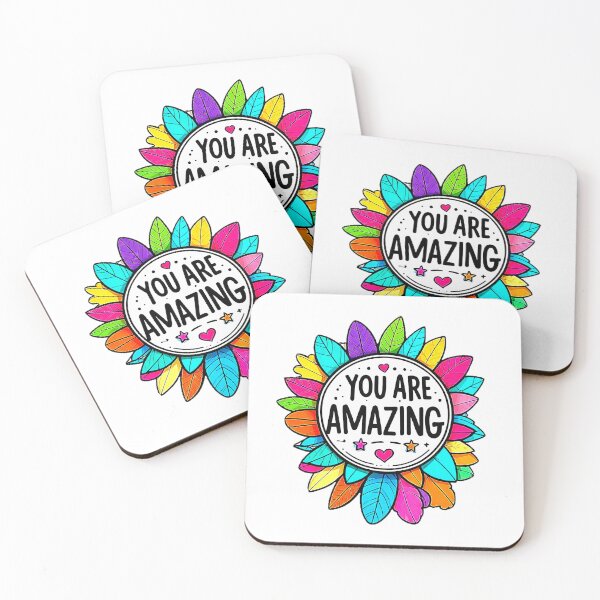 Item preview, Multicolored Leaves In Motivational Circle "YOU ARE AMAZING". designed and sold by Giulivo Store Graphic.