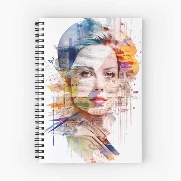 Item preview, Abstract collage of female face designed and sold by evk-art.