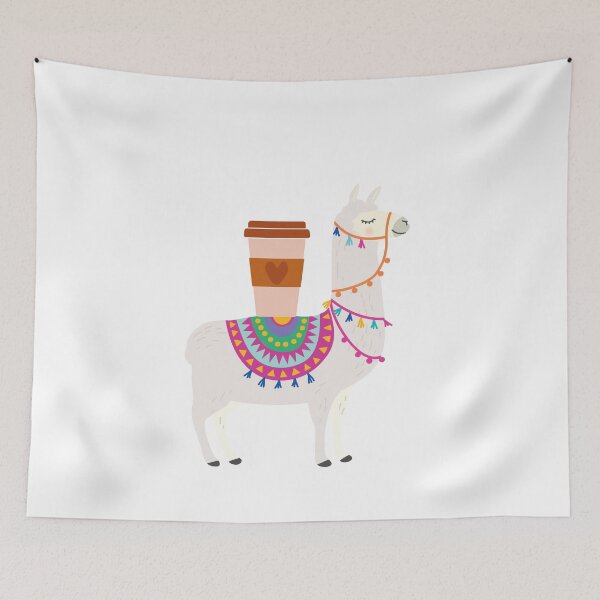 Item preview, Llama Alpaca Coffie Latte designed and sold by luckyhue.