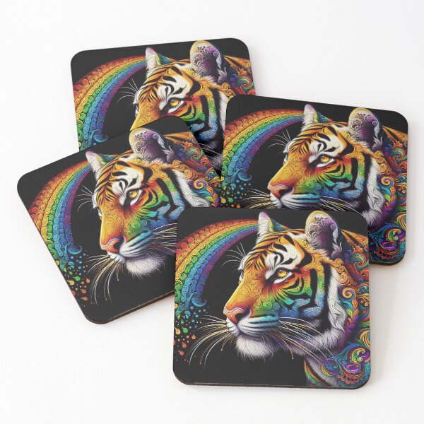 Item preview, Rainbow Tiger  designed and sold by Myra365Art.