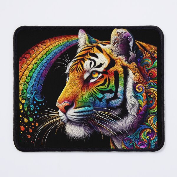 Item preview, Rainbow Tiger  designed and sold by Myra365Art.