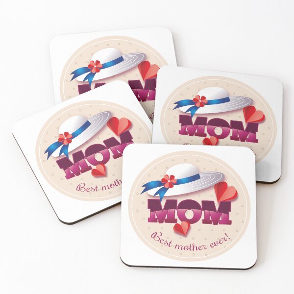 Item preview, Best MOM ever sticker, design illustration designed and sold by NatalkaP.
