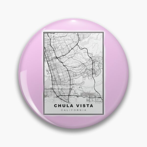 Artikelvorschau, Minimalistische Karte von Chula Vista entworfen und verkauft von Tamas Das.