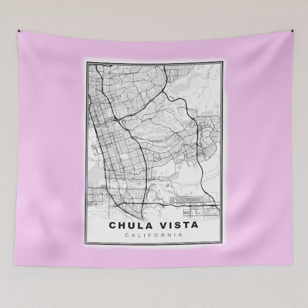 Item preview, Minimalist Chula Vista Map designed and sold by Tamas Das.