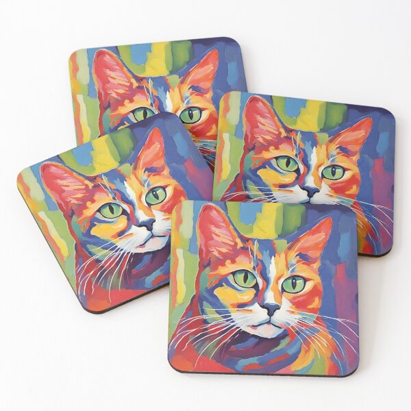 Item preview, fauvism style art cats 2024 pt3 designed and sold by cloudzer0000.