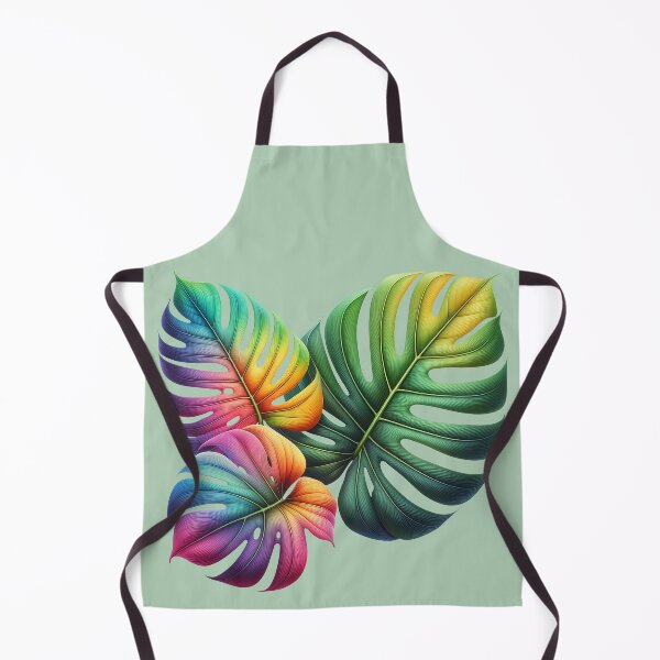 Item preview, Multicolored Graceful Monstera Leaves - Tropical Botanical Art Print designed and sold by lloreleya.