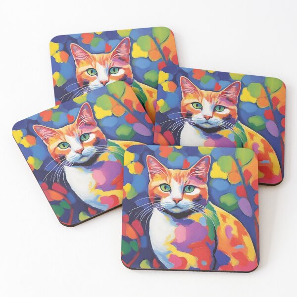 Item preview, fauvism style art cats 2024 pt4 designed and sold by cloudzer0000.