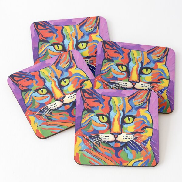 Item preview, fauvism style art cats 2024 pt5 designed and sold by cloudzer0000.