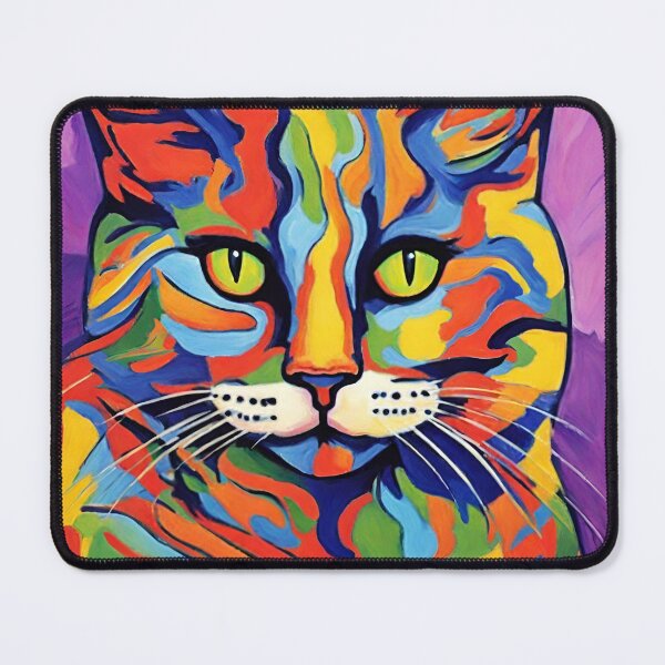 Item preview, fauvism style art cats 2024 pt5 designed and sold by cloudzer0000.