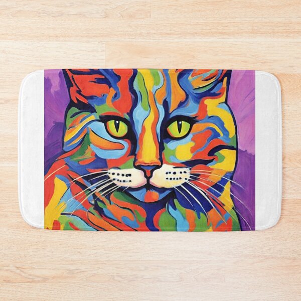 Item preview, fauvism style art cats 2024 pt5 designed and sold by cloudzer0000.