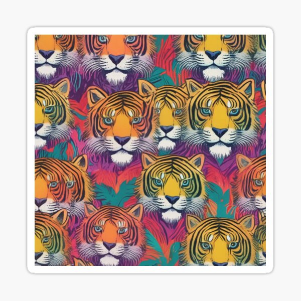Vista previa del artículo con la obra «Tigres», diseñado y vendido por pUNKnown.