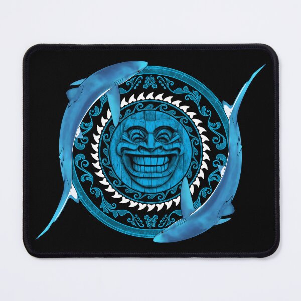 Item preview, Blue Shark Tiki Sun designed and sold by NicGrayGraphic.