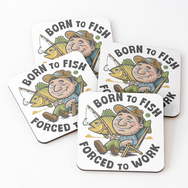 Item preview, Born to Fish Forced to Work, Fisher, Fishing Lover designed and sold by shaswag.